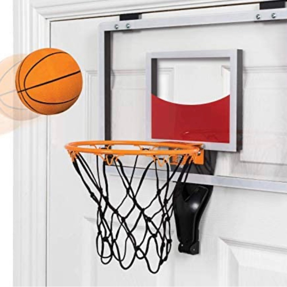 Funktion Deluxe Over The Door Basketball Hoop with Ball and Pump